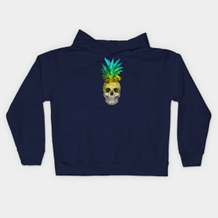 Pineapple Skull (Coloured) Kids Hoodie